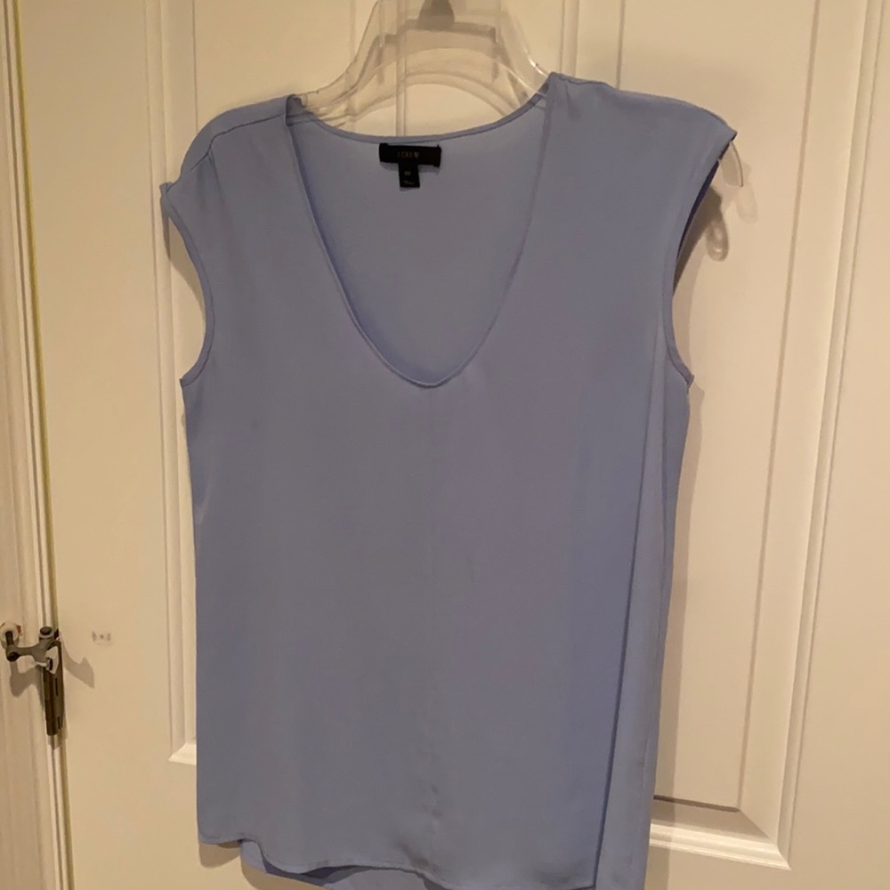 J crew baby blue top